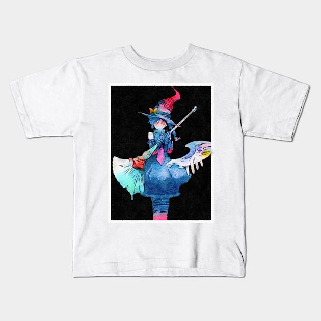 Magical Fairy Watercolor Kids T-Shirt by Watery